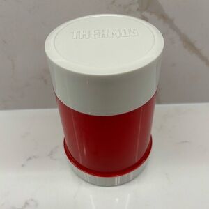 Vintage Classic Thermos 10 oz. Food Jar Hot Pink and White